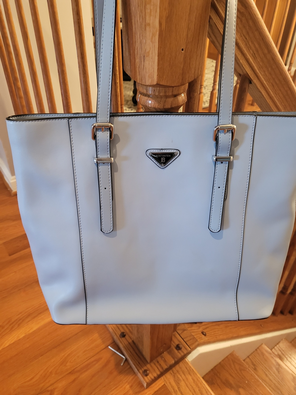 Light Blue Women’s Tote Bag with Adjustable Straps